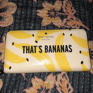 Kate spade banana wallet
